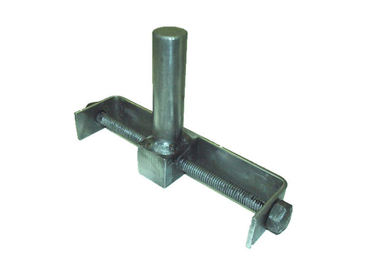 Quick closer adjustable tensioning device. Assembly includes: u-bracket, adjustment block, threaded rod, and nuts. Specify Driver/Pass & Front/Rear